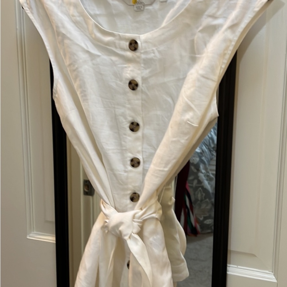 Boden Sleeveless Linen Blouse